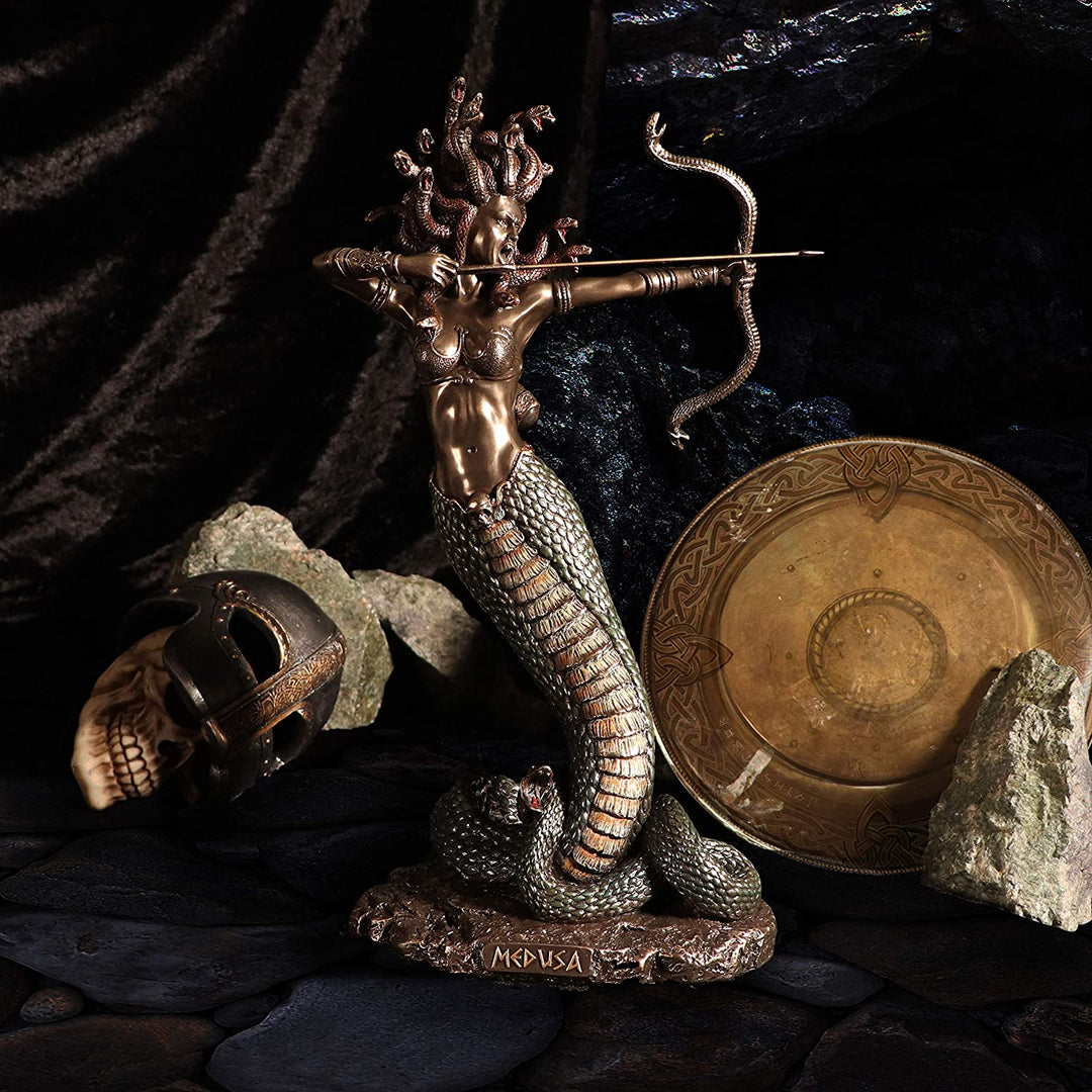 Nemesis Now Bronze mythologische Zornfigur der Medusa, 36 cm, C5444T1