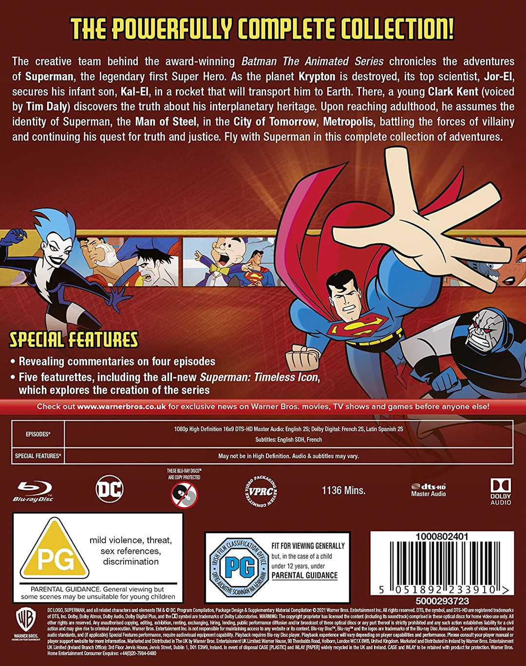 Superman: Die Zeichentrickserie [1996] [Region Free] [Blu-ray]