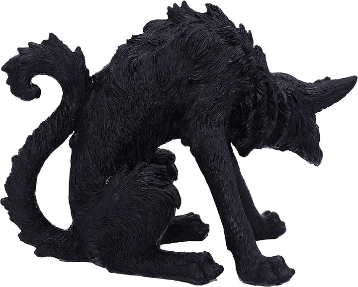 Kleine schwarze Katze Hexen Vertraute Figur Spite 23,5 cm