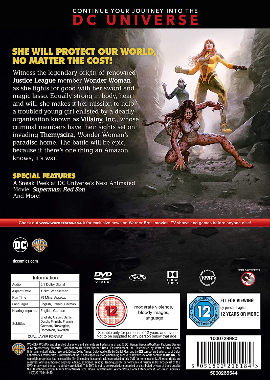 Wonder Woman: Bloodlines – Animation [DVD]