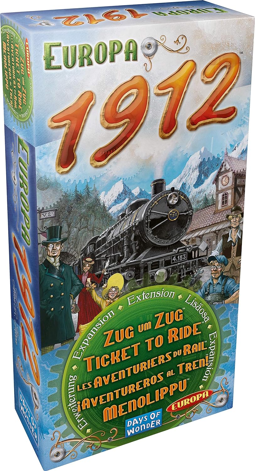 Days of Wonder | Ticket to Ride Europa 1912 Board Game EXPANSION | Ages 8+ | For 2 to 5 Players