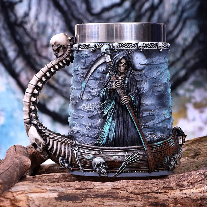 Nemesis Now River Styx Grim Reaper Krug, Blau, 17,5 cm