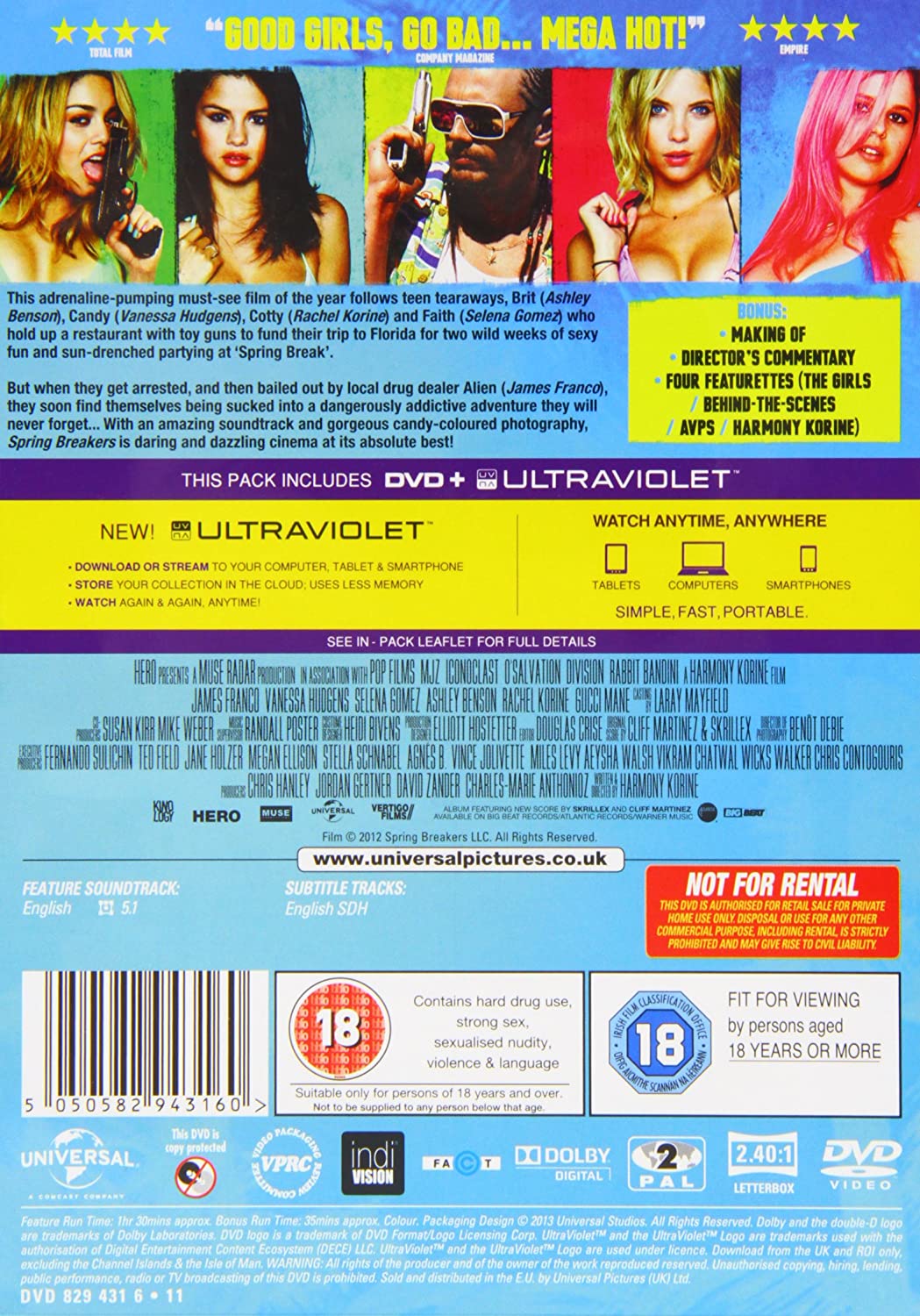 Spring Breakers [2013] – Krimi/Drama [DVD]