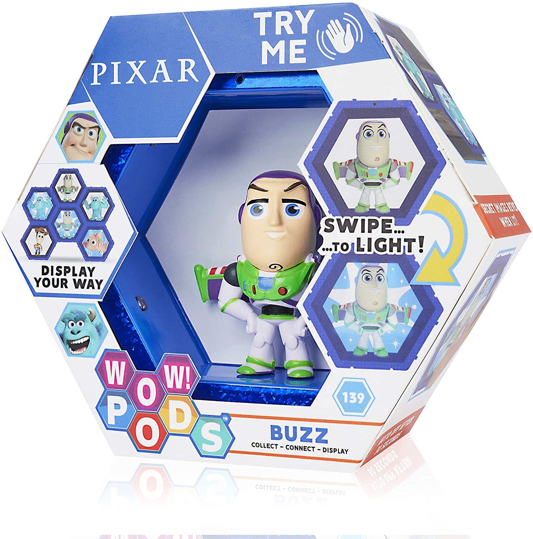 WOW! PODS Buzz Lightyear - Toy Story 4 | Official Disney Pixar Light-Up Bobble-Head Collectable Figure