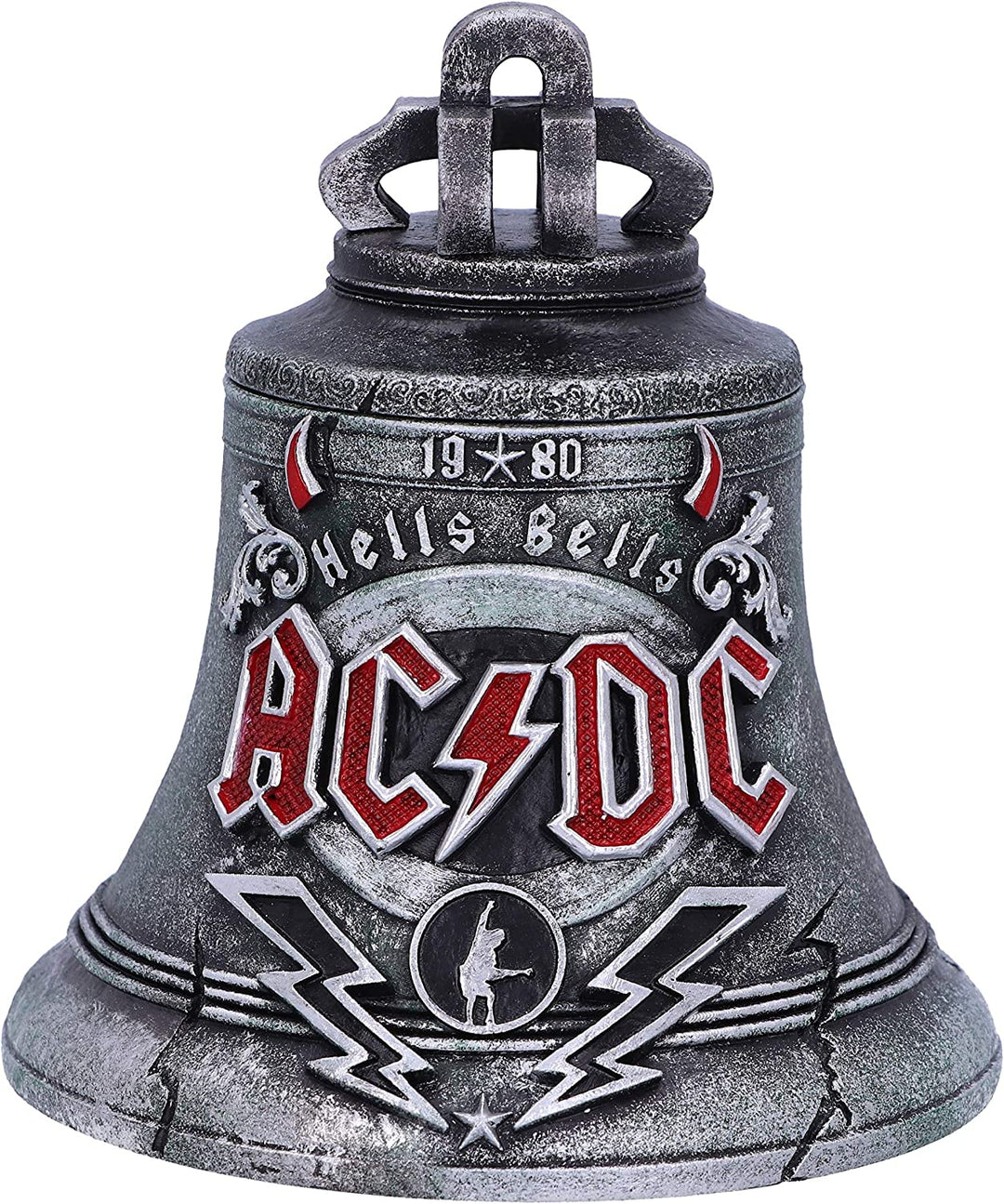 Nemesis Now offiziell lizenzierte ACDC Hells Bells Box, Harz, Schwarz, 13 cm
