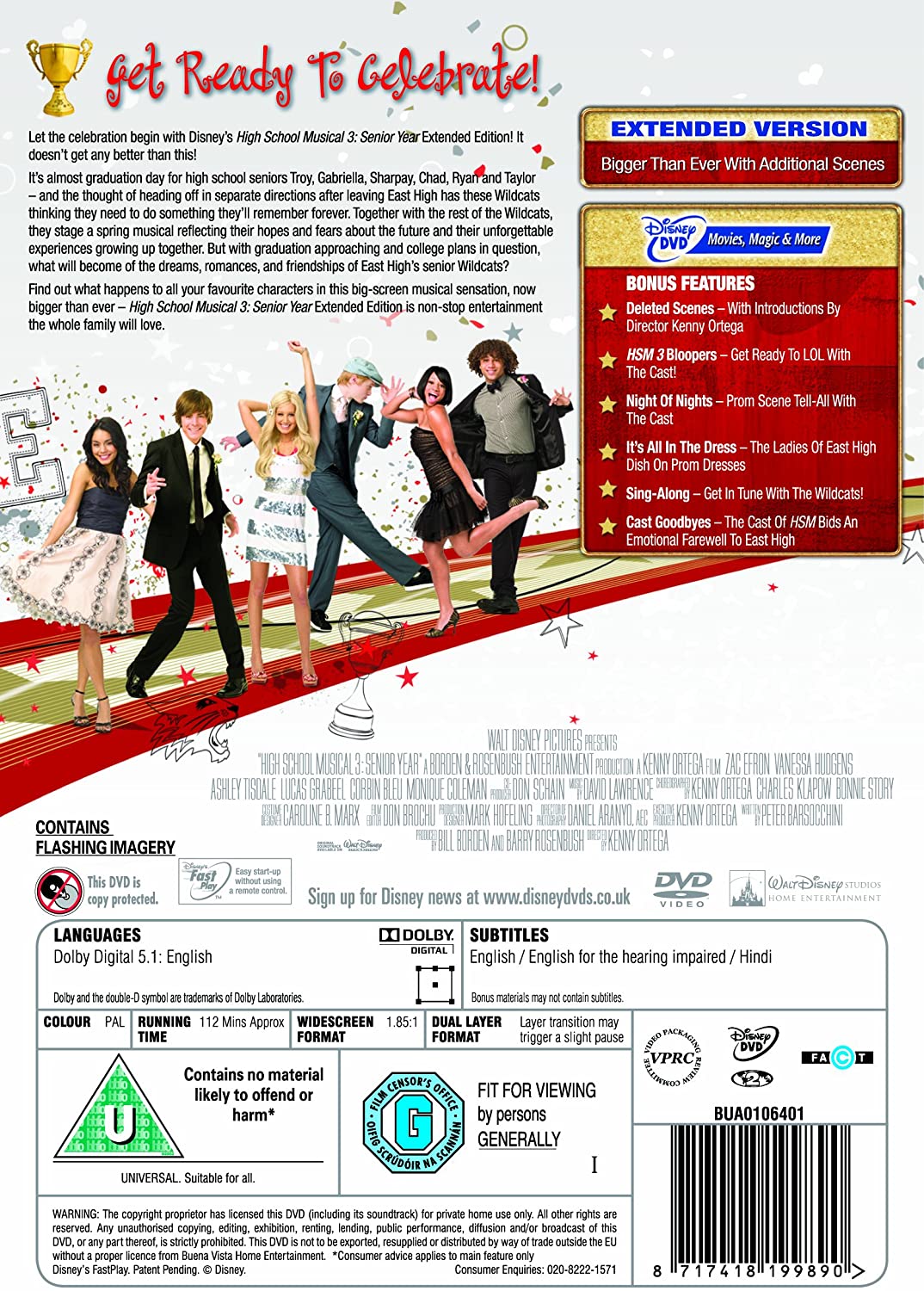 High School Musical 3: Senior Year – Musical/Romanze [DVD]