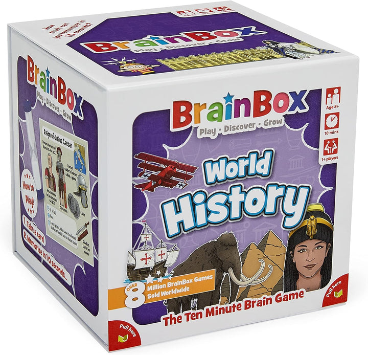 Brainbox World History (Refresh 2022) Card Game Ages 8+ 1+ Players 10 Minutes Pl