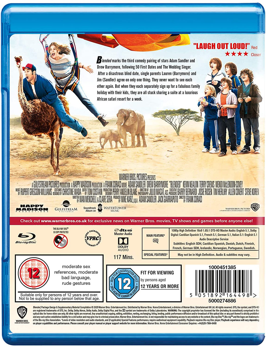 Blended [2014] [Region Free] – Komödie [Blu-ray]
