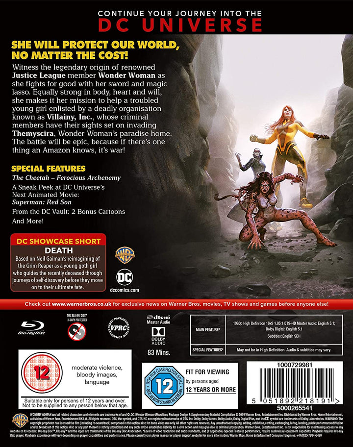 Wonder Woman: Bloodlines – Animation [Blu-ray]