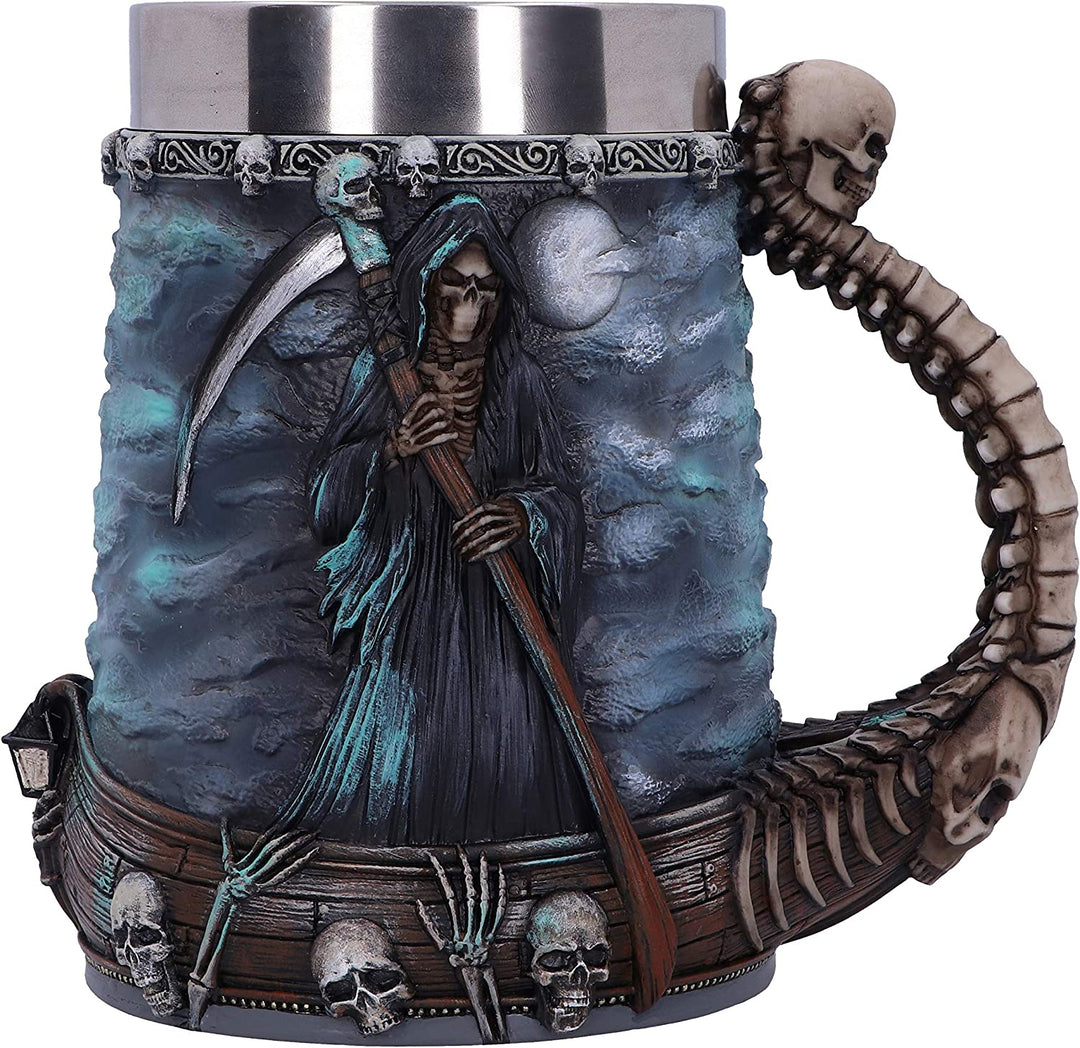 Nemesis Now River Styx Grim Reaper Krug, Blau, 17,5 cm