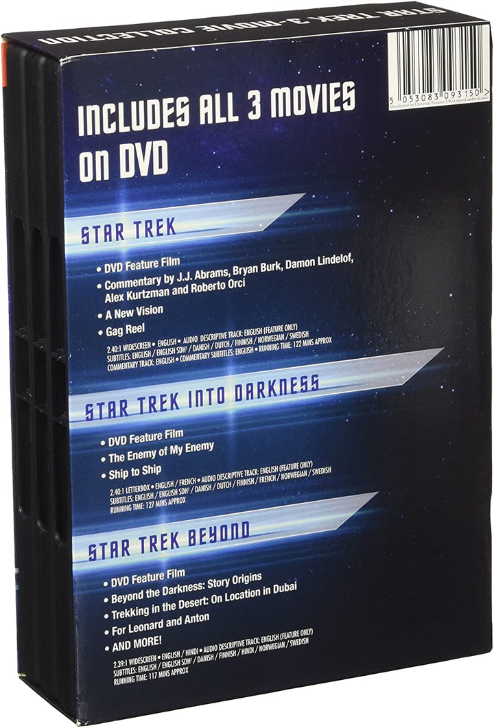 Star Trek, Star Trek Into Darkness &amp; Star Trek Beyond [2016] – Science-Fiction [DVD]