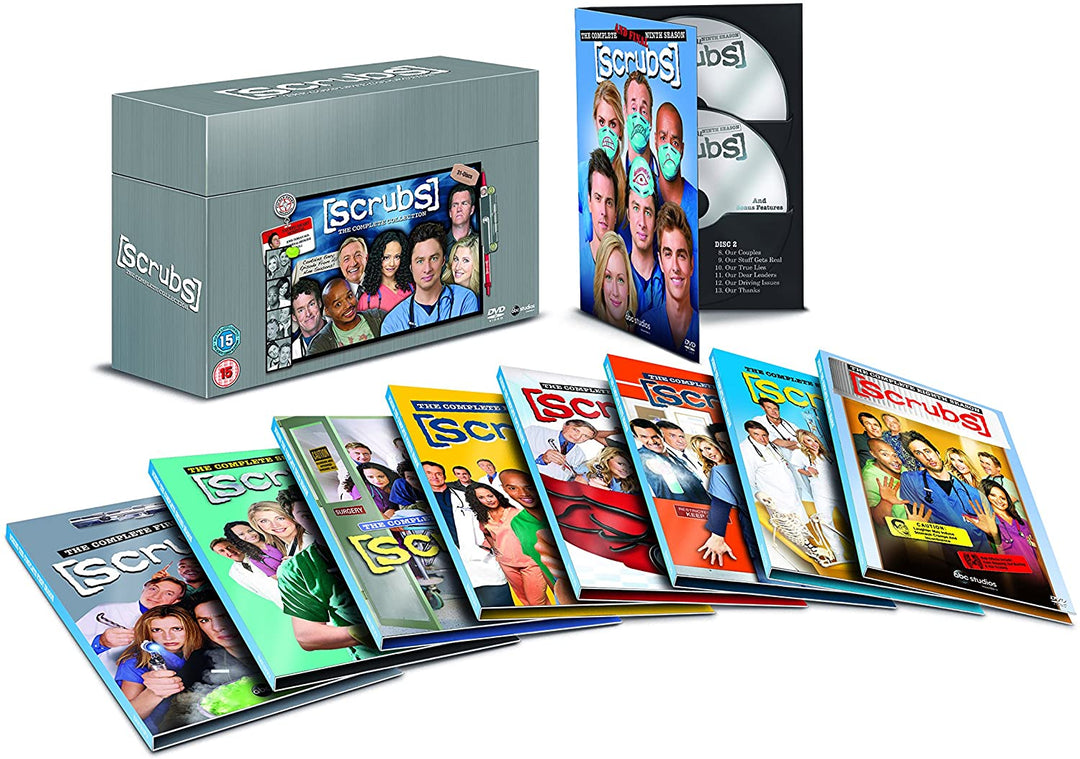 Scrubs – Komplette Sammlung: Staffel 1–9 – Sitcom [DVD]