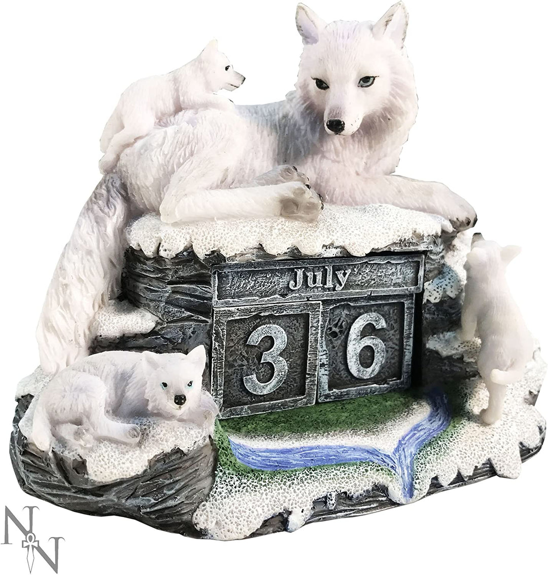 Nemesis Now B3266H7 Mutteruhr, Kalender, 13 cm, Weiß, Kunstharz, Einheitsgröße