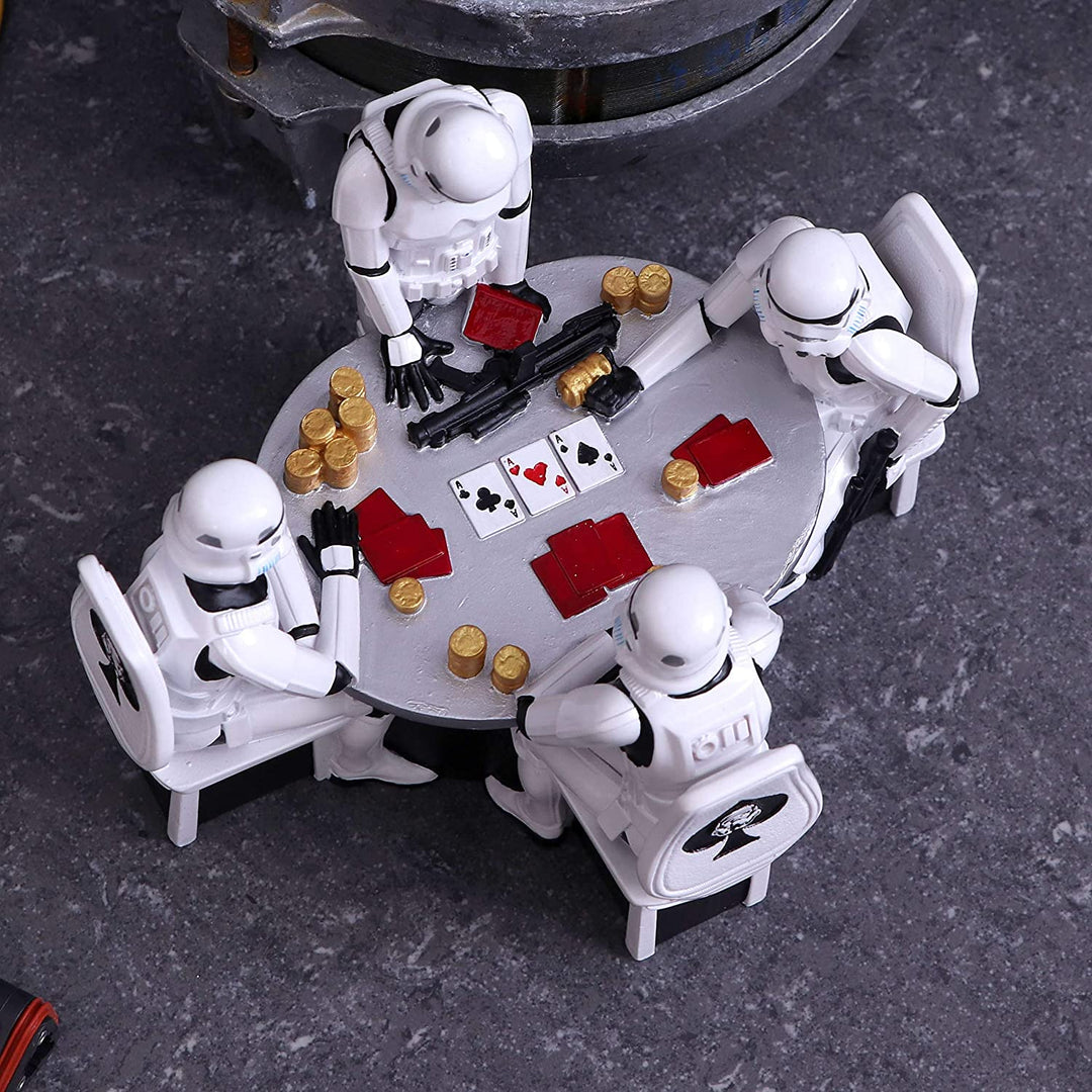 Nemesis Now The Original Stormtrooper Pokerface Glücksspielfigur, Kunstharz, Weiß