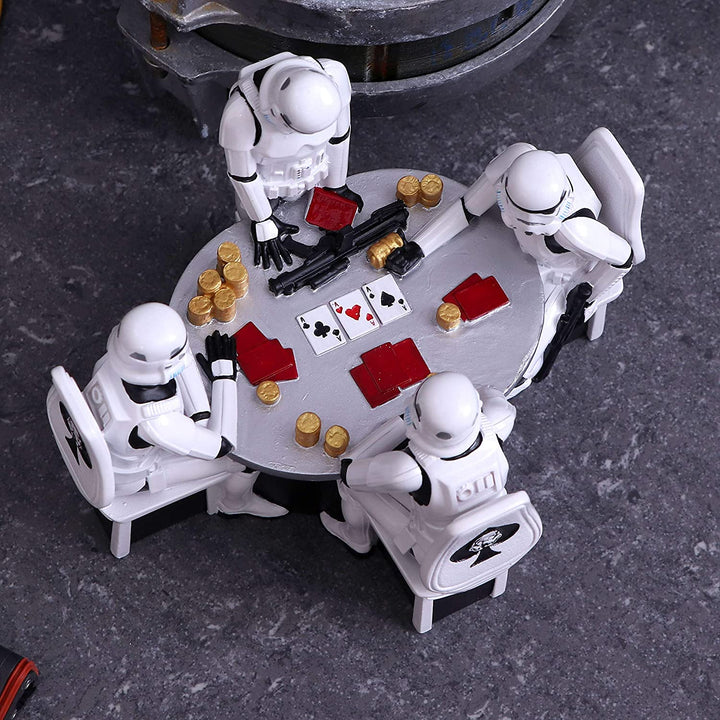 Nemesis Now The Original Stormtrooper Pokerface Glücksspielfigur, Kunstharz, Weiß