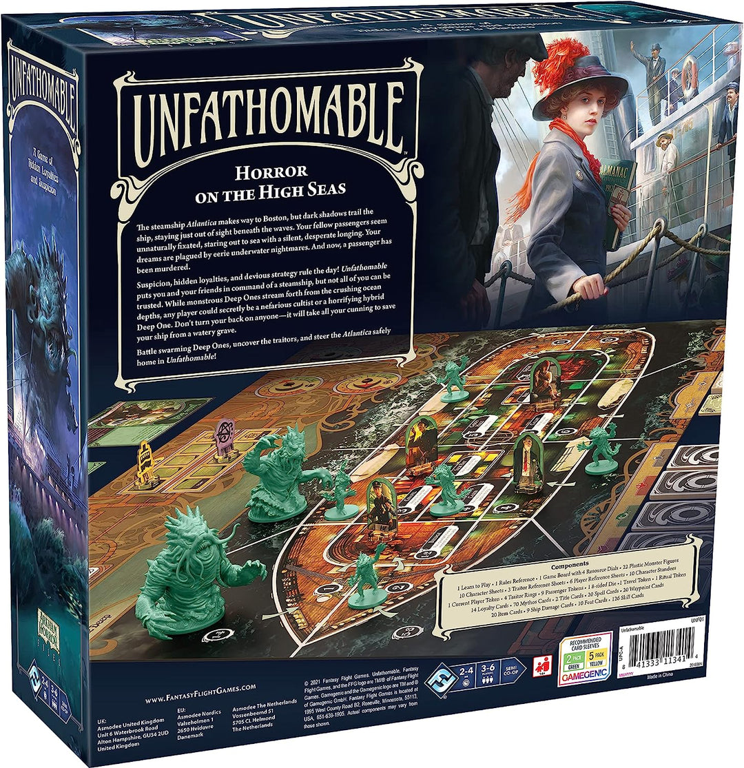 FFG Fantasy Flight Games | Unfathomable | Board Game | Ages 14+ | 3-6 Players |