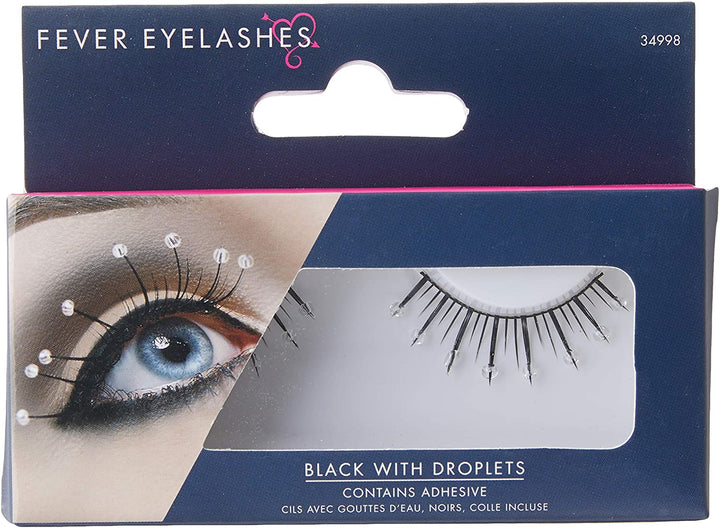 Smiffys Glamorous Droplet Eyelashes with Glue (34998)