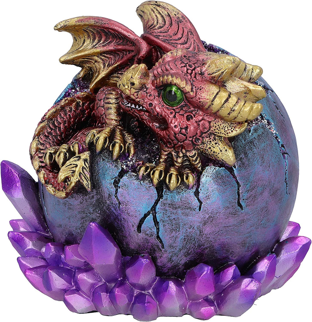 Crimson Hatchling Glow Dragon Red Dragonling Kristallfigur