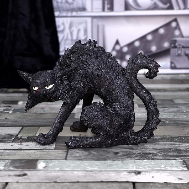 Kleine schwarze Katze Hexen Vertraute Figur Spite 23,5 cm