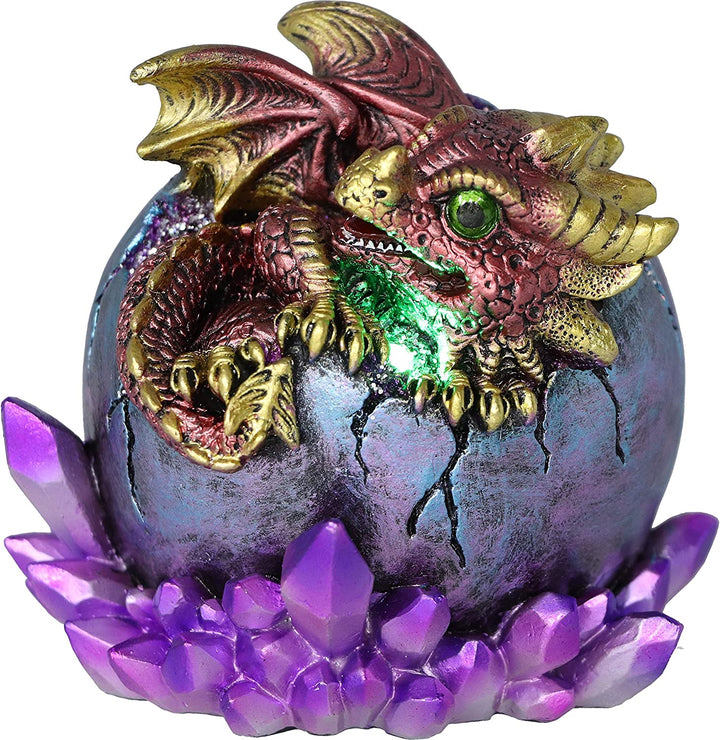 Crimson Hatchling Glow Dragon Red Dragonling Kristallfigur