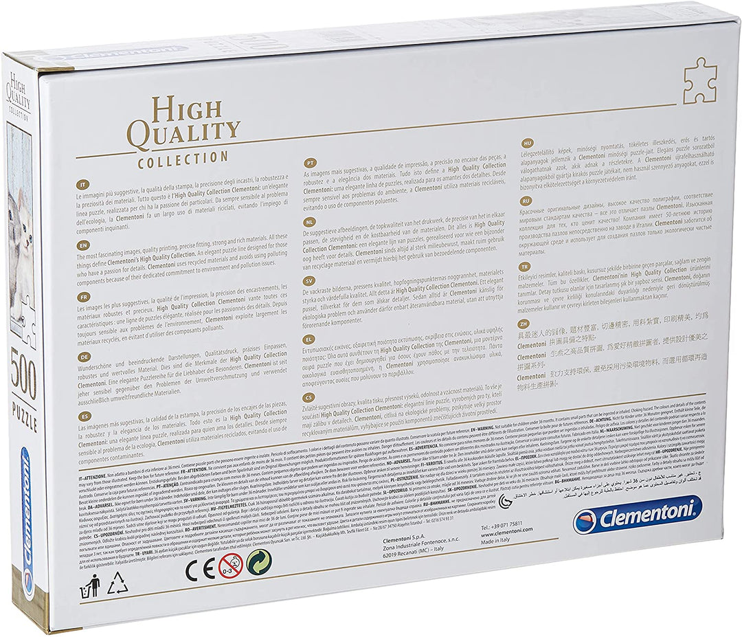 Clementoni – 35004 – Sammelpuzzle für Kinder und Erwachsene – Katze und Hase – 500 Teile