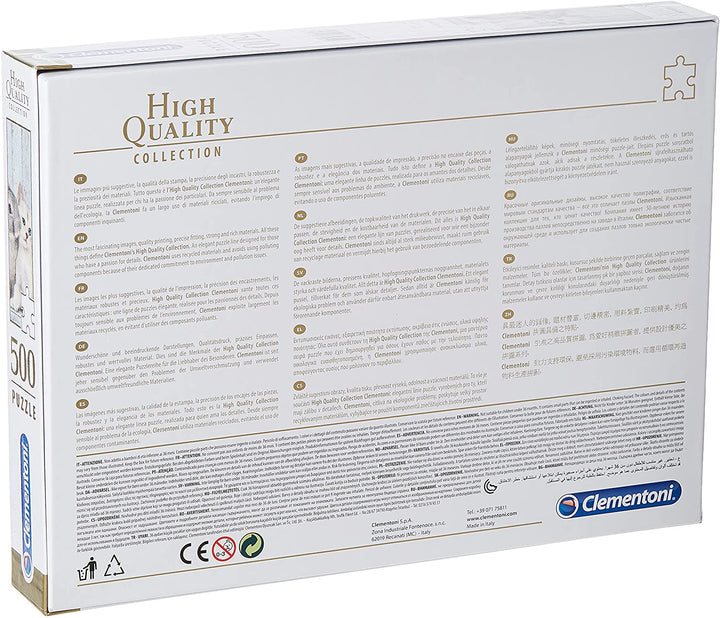 Clementoni – 35004 – Sammelpuzzle für Kinder und Erwachsene – Katze und Hase – 500 Teile
