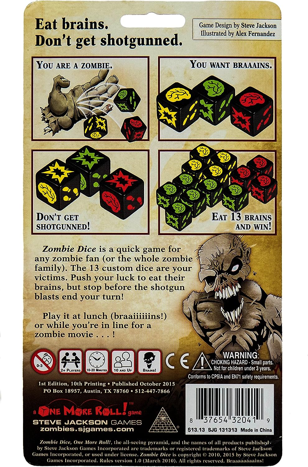 Steve Jackson Games 131313 Zombie-Würfel