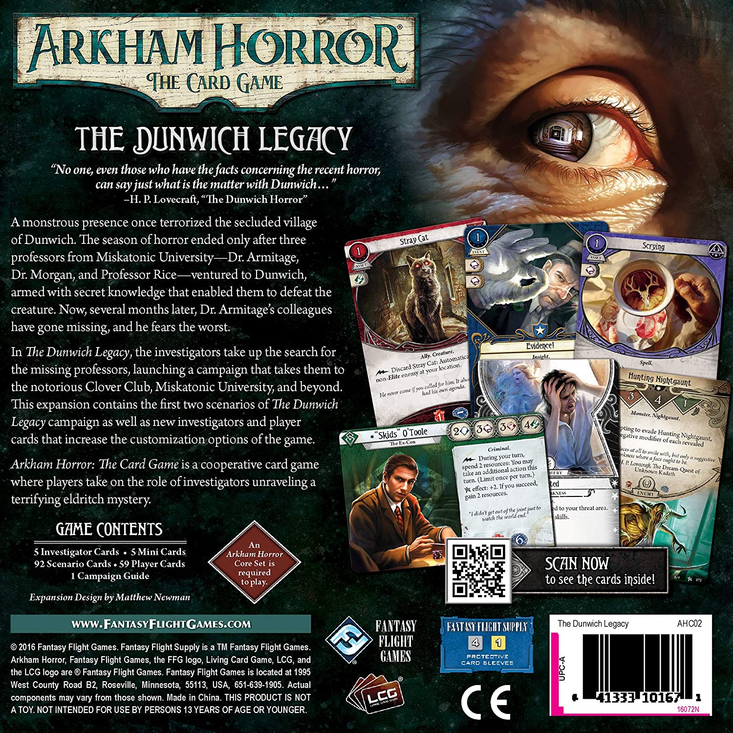 Fantasy Flight Games Arkham Horror: The Dunwich Legacy Expansion