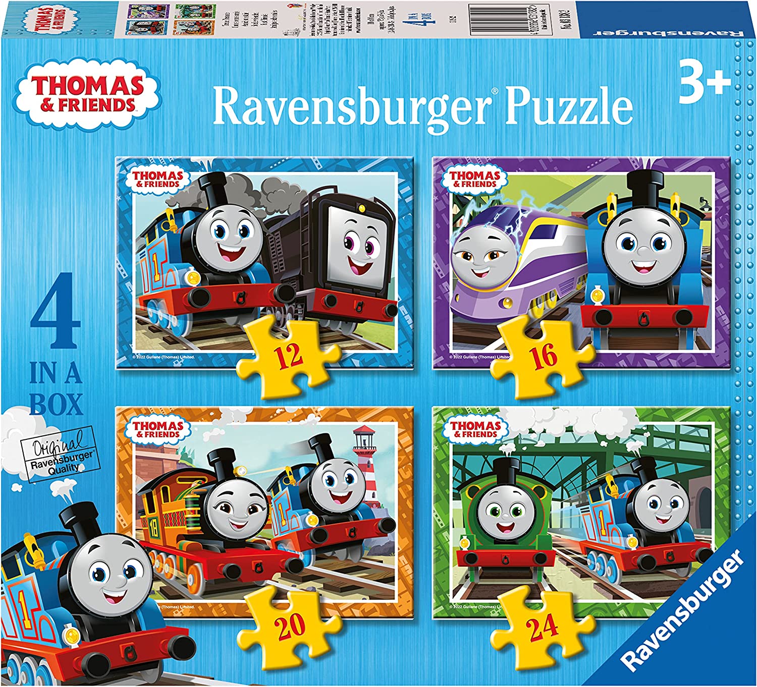 Ravensburger Thomas & Friends 4-in-a-Box Jigsaw Puzzle Set - 72 Pieces, Ages 3 and Up