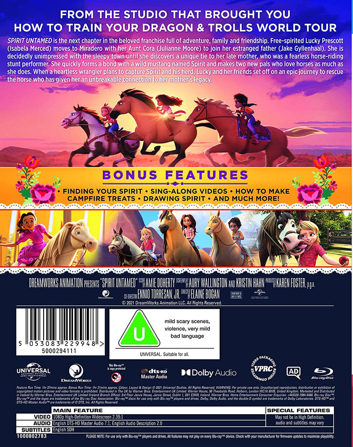 Spirit Untamed – Der Film [2021] [Region Free] – Familie/Abenteuer [Blu-ray]