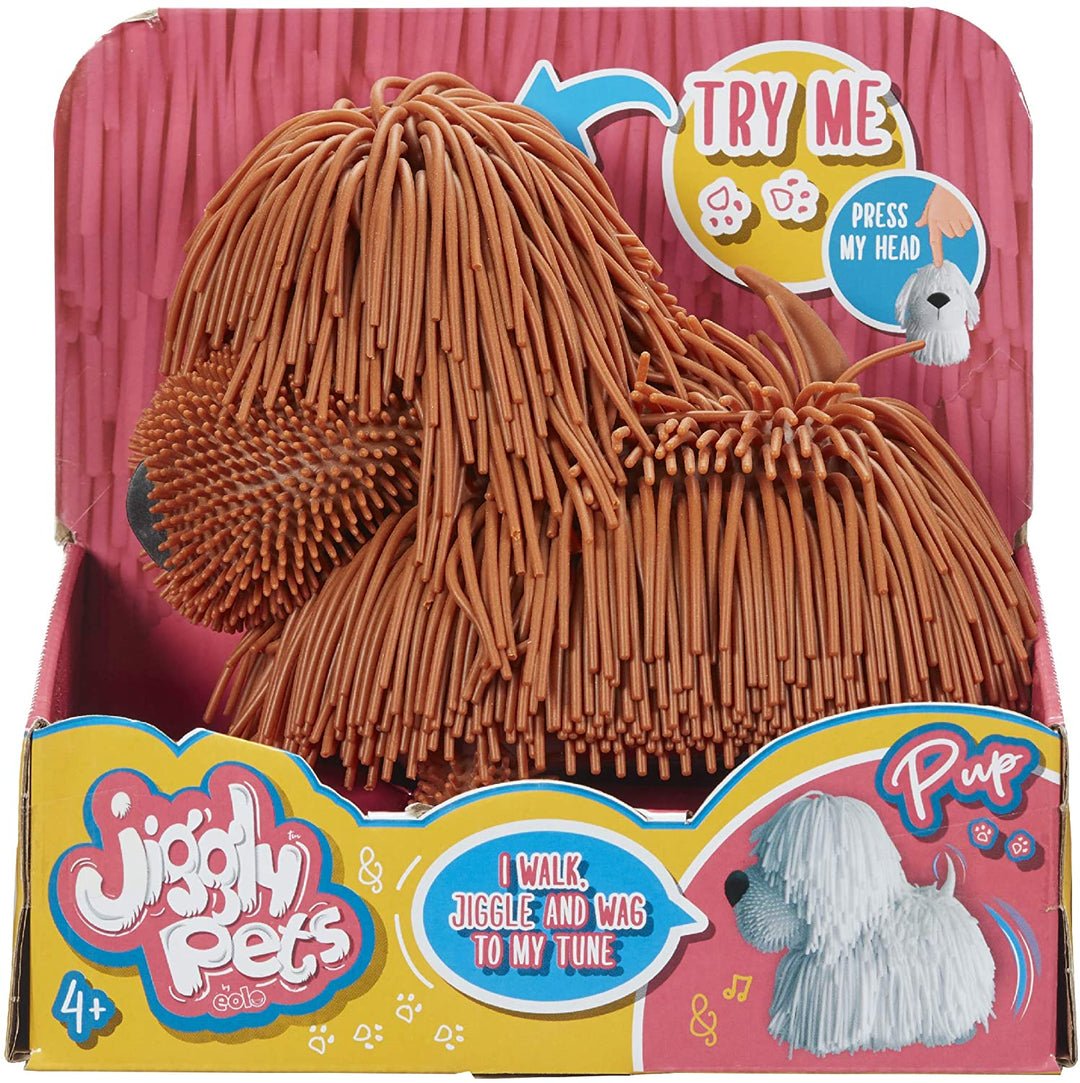 Jiggly Pets JP001-BR Welpe-Braun