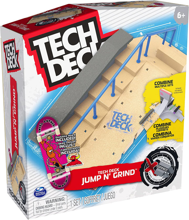 Tech Deck 6063221 TED ACS XCnctPrkCrt GML, Jump N' Grind X-Connect Park Creator,