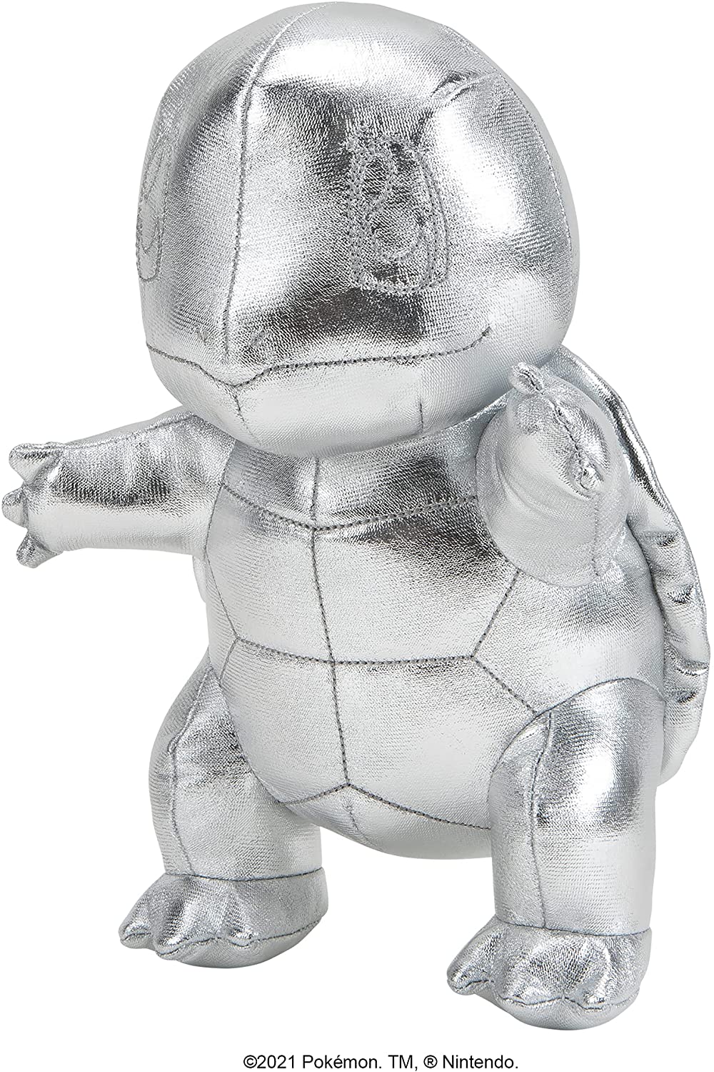 Pokemon PoKEMoN 674 PKW0236 EA 25th Celebration 8" Silver Squirtle Plush, Sliver