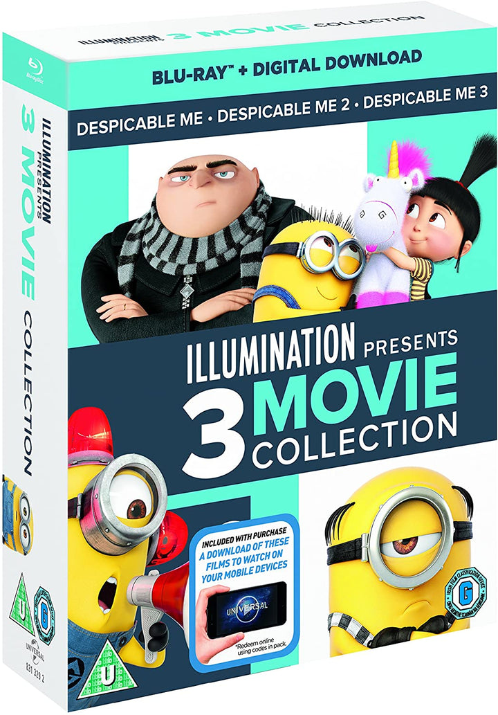 Ich – Einfach unverbesserlich 1-3 Boxset – Familie/Komödie [Blu-Ray]