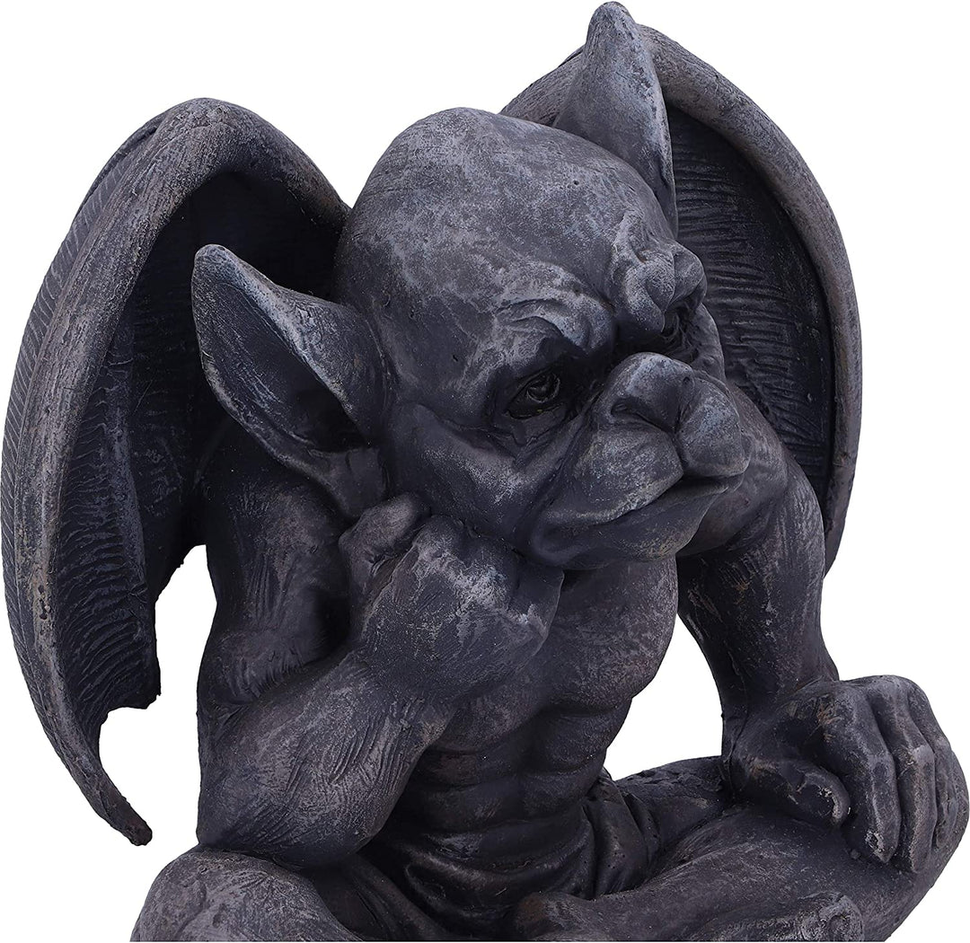 Nemesis Now Laverne dunkelschwarze groteske Gargoyle-Figur, 13 cm