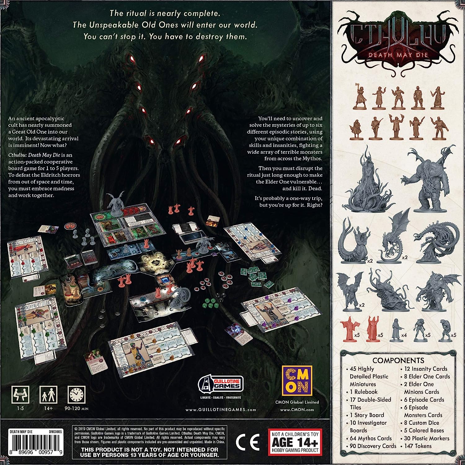 CoolMiniOrNot Cthulhu: Death May Die Board Game