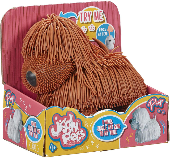 Jiggly Pets JP001-BR Welpe-Braun