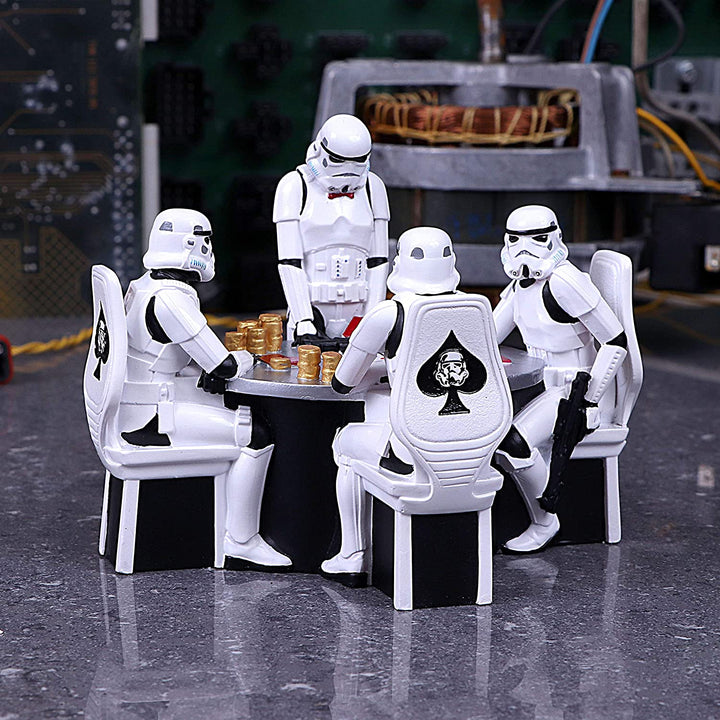 Nemesis Now The Original Stormtrooper Pokerface Glücksspielfigur, Kunstharz, Weiß