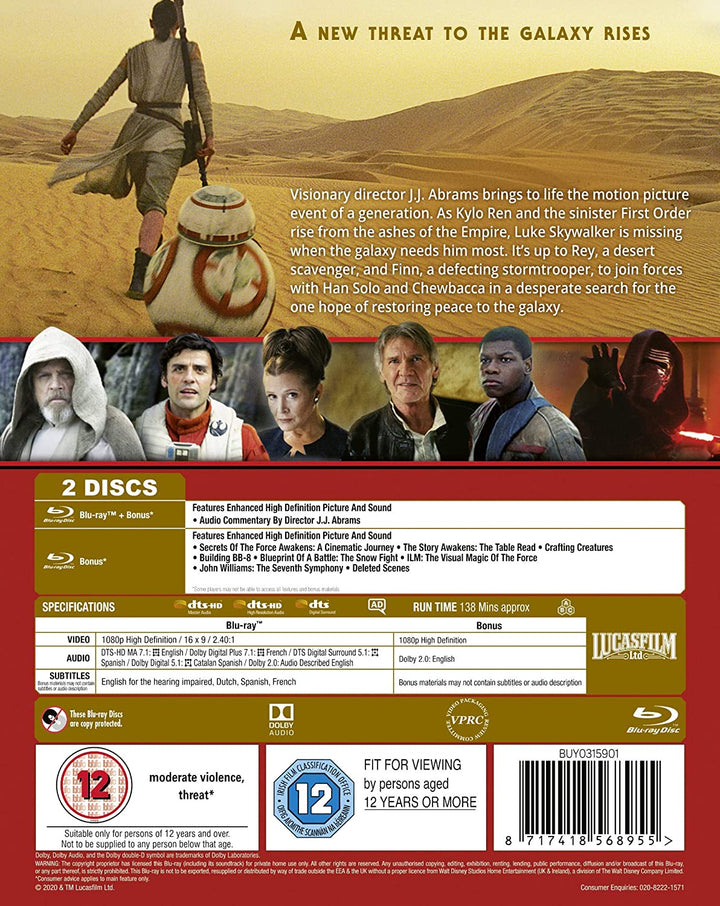 Star Wars Episode VII: The Force Awakens - Sci-fi [Blu-ray]