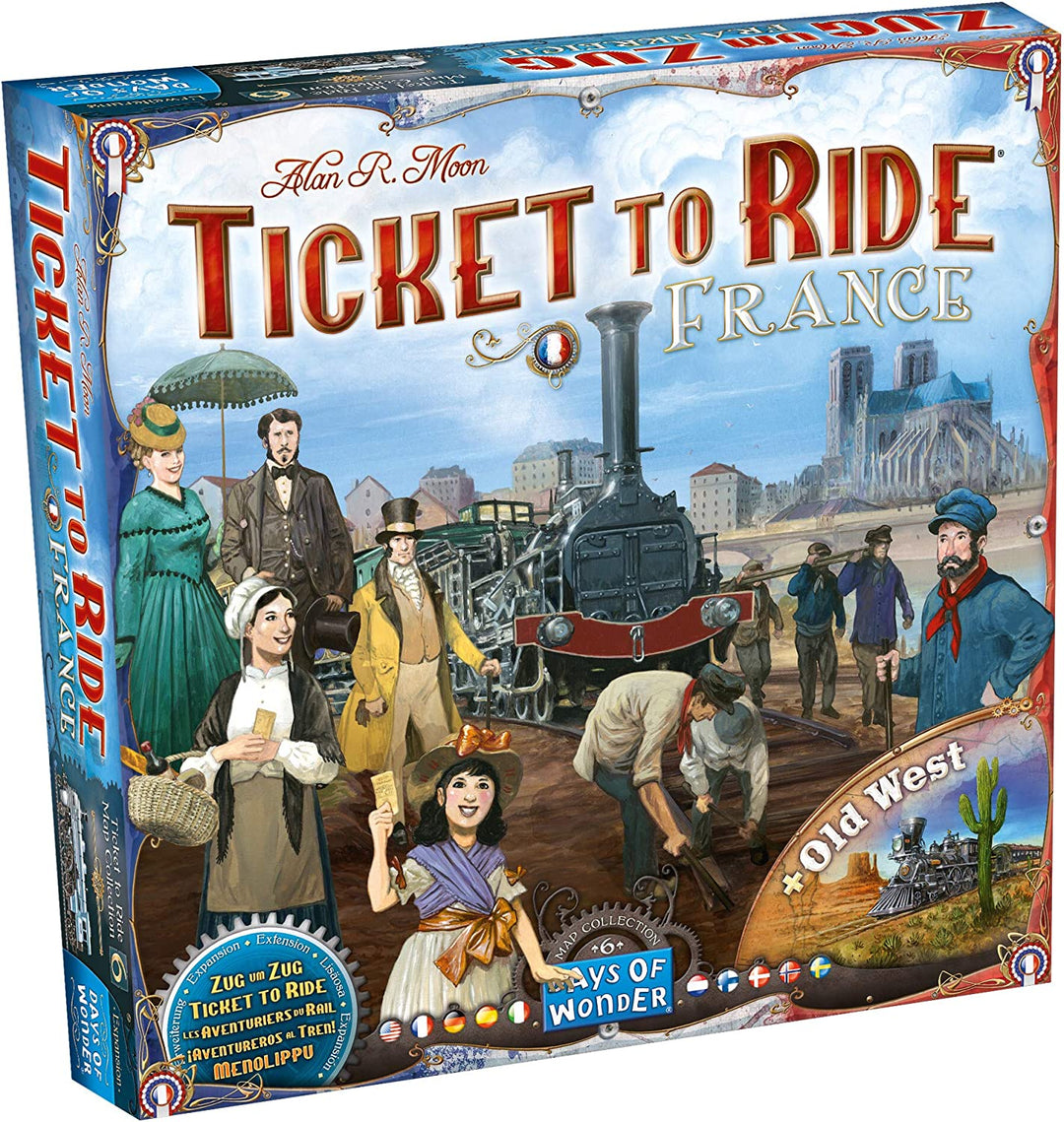 Days of Wonder | Ticket to Ride France Board Game EXPANSION | Ages 8+ | For 2 to 5 players | Average Playtime 30-60 Minutes