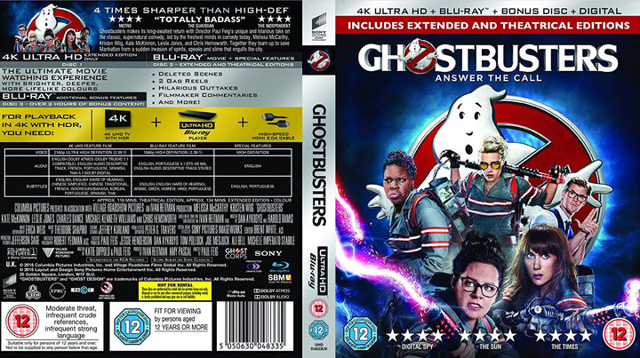Ghostbusters 4K Ultra HD &amp; [2016] [Region Free]