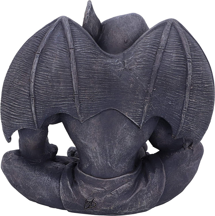 Nemesis Now Laverne dunkelschwarze groteske Gargoyle-Figur, 13 cm
