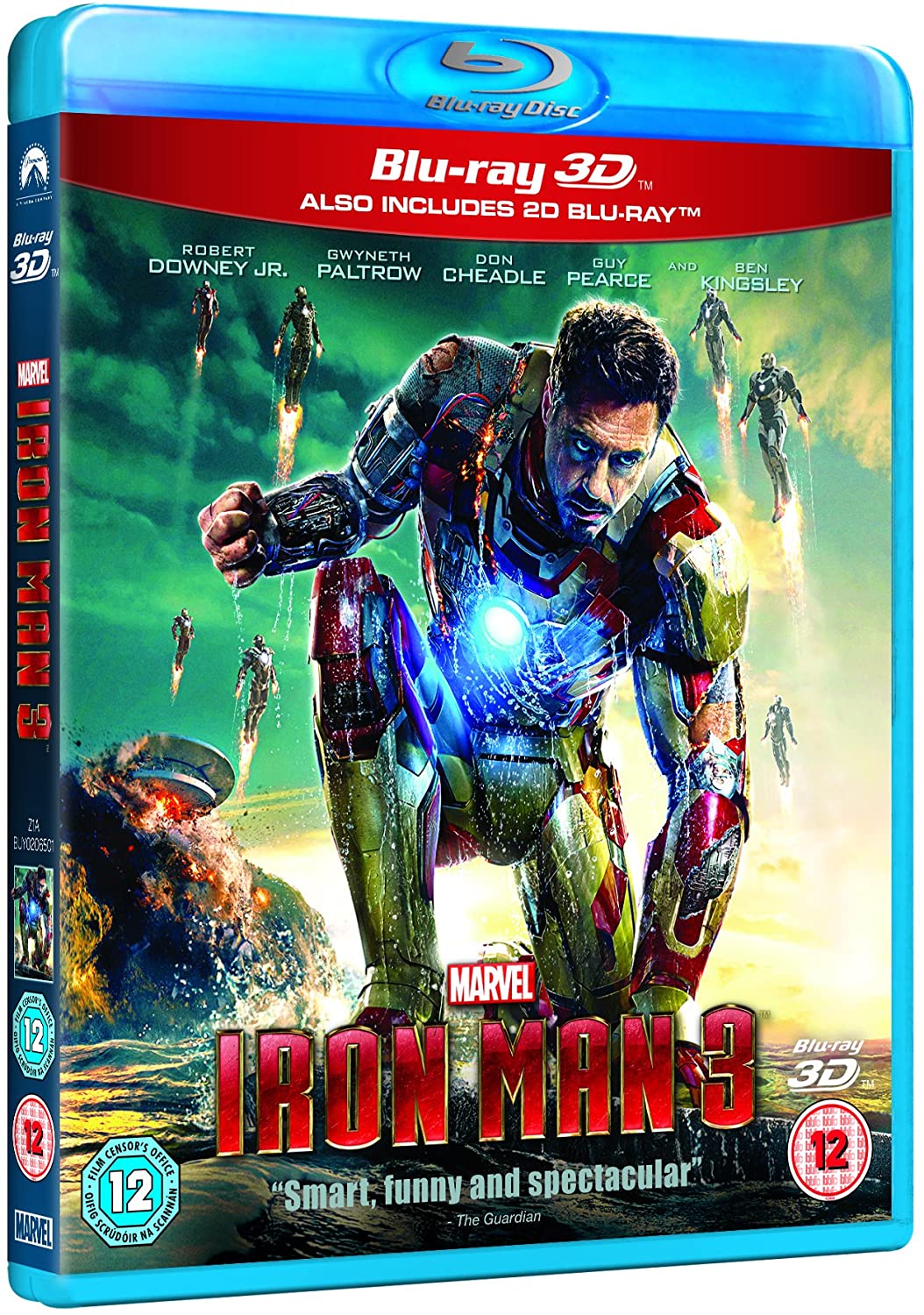Iron Man 3 (2013) - Blu-ray 3D + Blu-ray [Region Free]