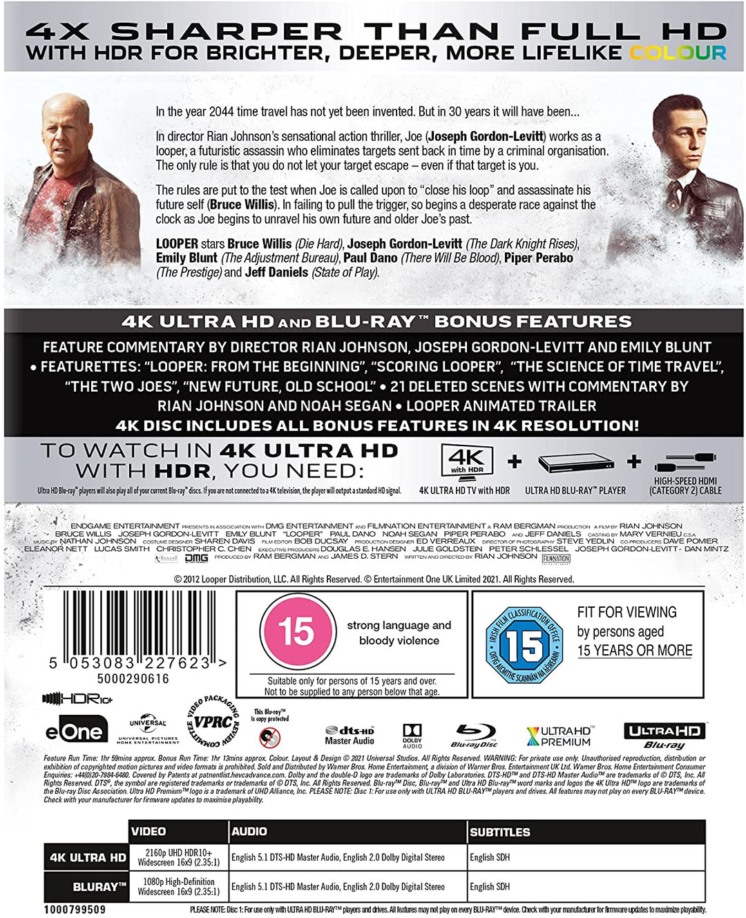 Looper [4K Ultra HD] [2012] [Region Free] – [Blu-ray]