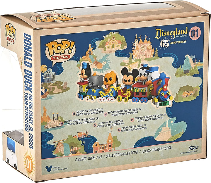 Disney Casey Jr Zirkuszugfahrt Donald Duck mit Engine Pop! Vinylfigur