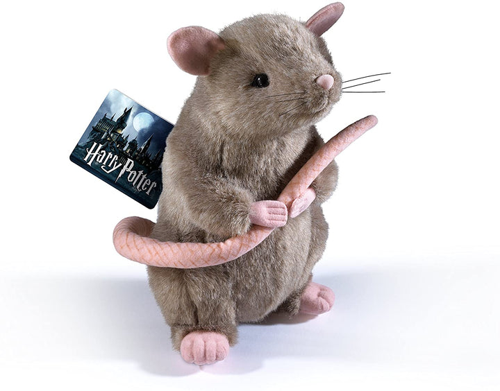 The Noble Collection Harry Potter Scabbers Plüsch – offiziell lizenzierte 11 Zoll (28 cm) Ron's Grey Pet Rat Plüschtier-Puppengeschenke