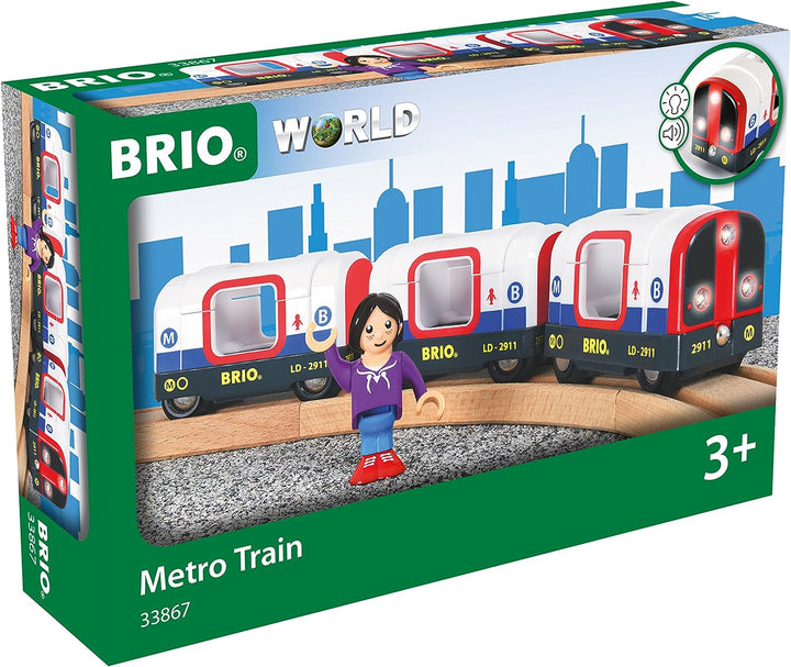 BRIO World Metro Tube Train für Kinder ab 3 Jahren – kompatibel mit allen BRIO Railway Sets und Zubehör