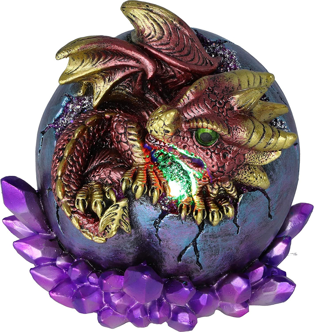 Crimson Hatchling Glow Dragon Red Dragonling Kristallfigur