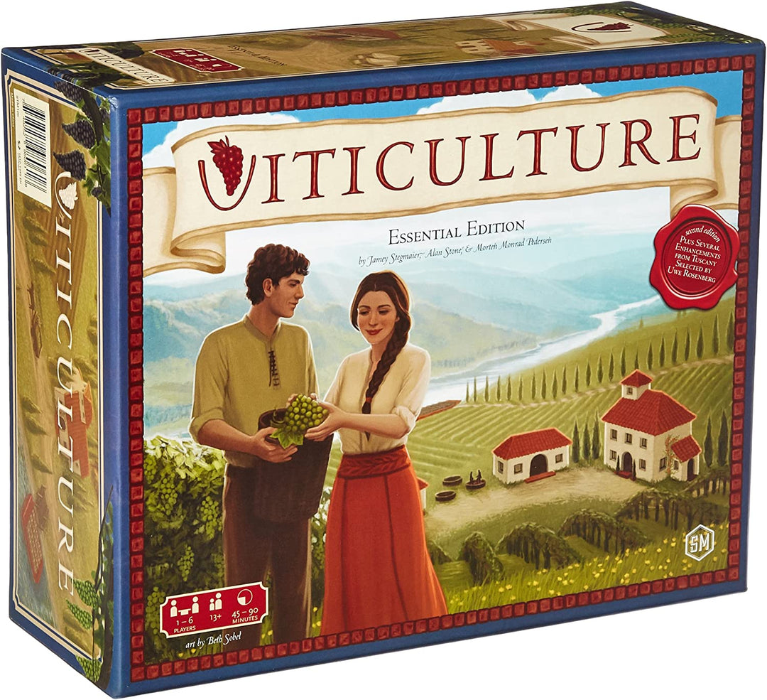 Stonemaier Games Viticulture Essential Edition - 1-6 Player Strategy Board Game (STM105)