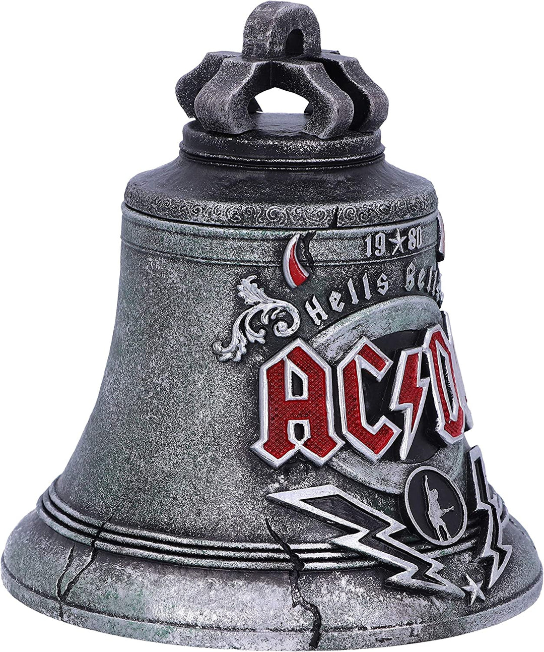 Nemesis Now offiziell lizenzierte ACDC Hells Bells Box, Harz, Schwarz, 13 cm